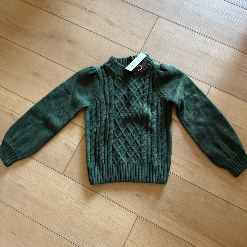 Janie and Jack Olive Knit Sweater